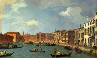 View of the Canal of Santa Chiara, Venice by Giovanni Antonio Canal